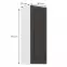 Kuchynská skrinka STILO grafit mat/biely 30g-90 1f,2
