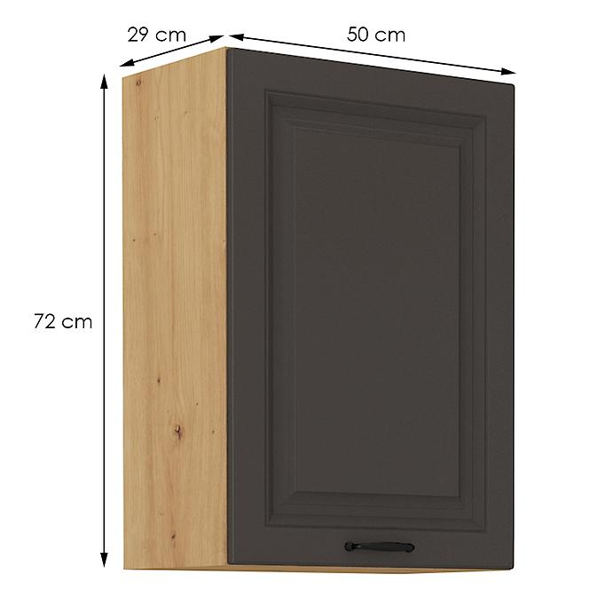 Kuchynská skrinka STILO grafit mat/artisan 50g-72 1f