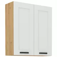Kuchynská skrinka LUNA biely mat/artisan  80g-90 2f