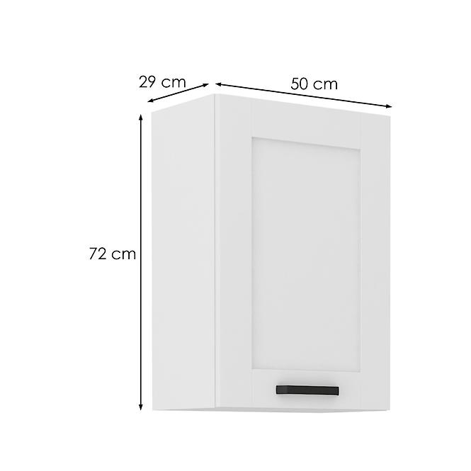 Kuchynská skrinka LUNA biely mat/biely  50g-72 1f