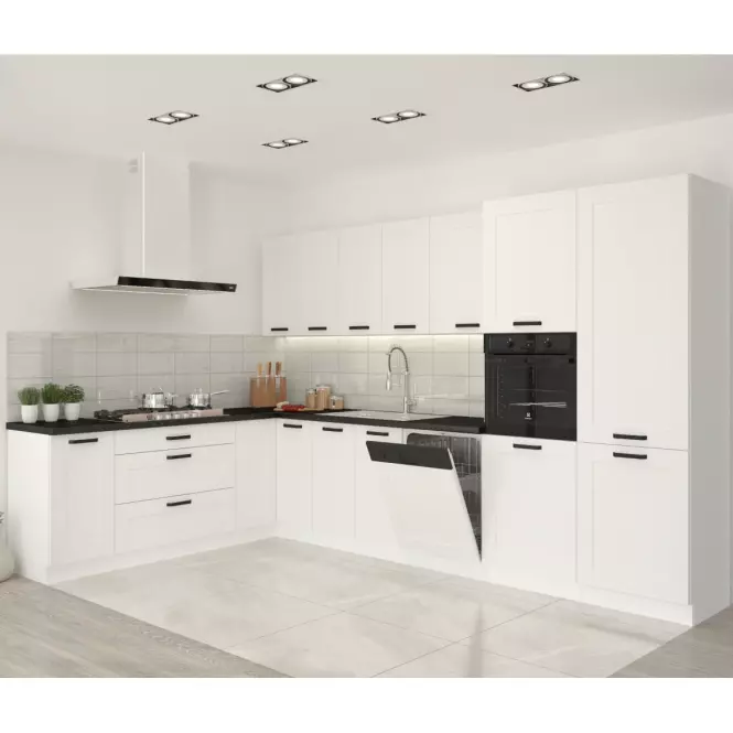 Kuchynská skrinka LUNA biely mat/biely  40gs-72 1f