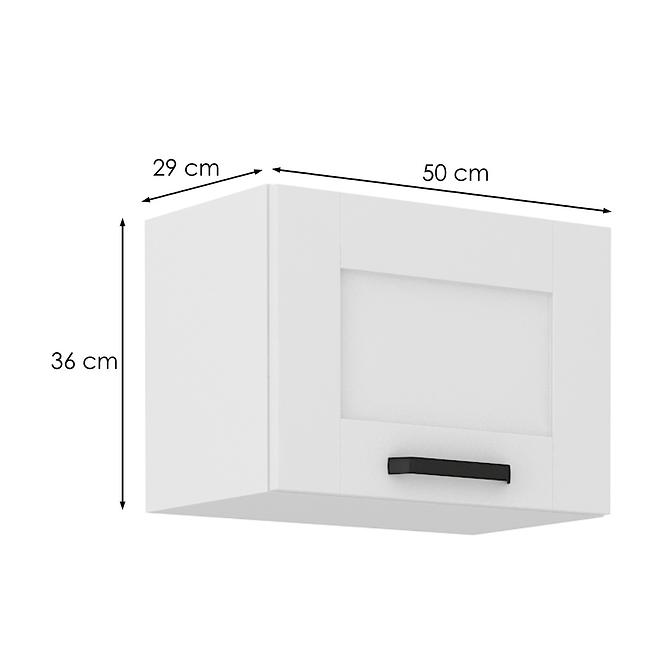 Kuchynská skrinka LUNA biely mat/biely  50gu-36 1f