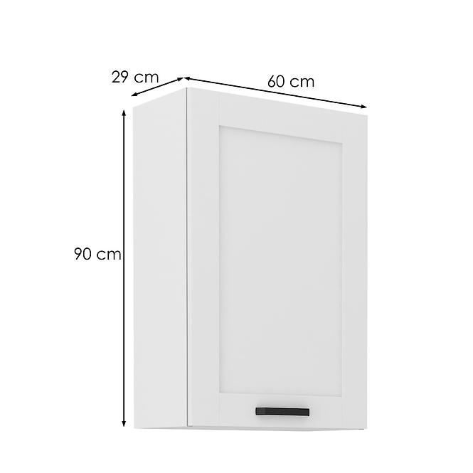 Kuchynská skrinka LUNA biely mat/biely  60g-90 1f