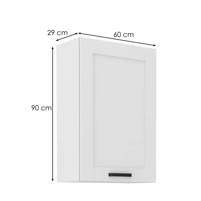 Kuchynská skrinka LUNA biely mat/biely  60g-90 1f,2