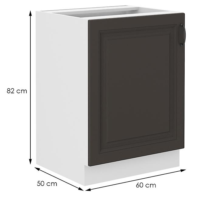 Kuchynská skrinka STILO grafit mat/biely 60d 1f bb