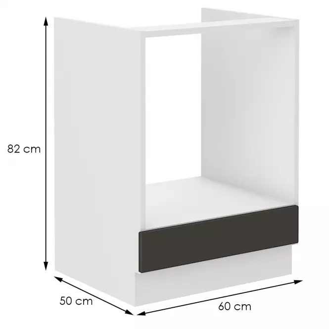 Kuchynská skrinka STILO grafit mat/biely 60dg bb,2