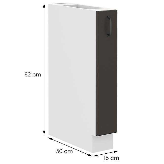 Kuchynská skrinka STILO grafit mat/biely 15d cargo bb