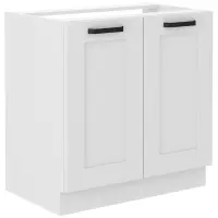Kuchynská skrinka LUNA biely mat/biely 80zl 2f bb