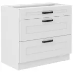 Kuchynská skrinka LUNA biely mat/biely  80d 3s bb