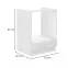 Kuchynská skrinka LUNA biely mat/biely  60dg bb,2