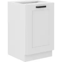 Kuchynská skrinka LUNA biely mat/biely  50zl 1f bb