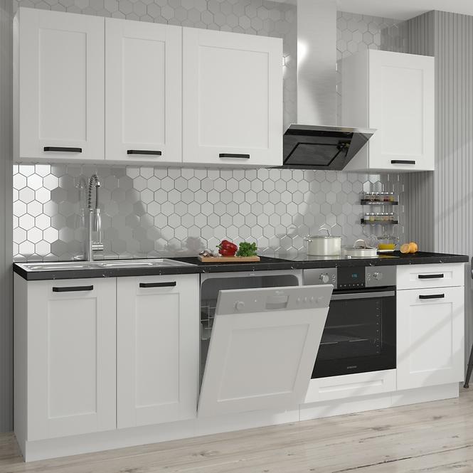 Kuchynská skrinka LUNA biely mat/biely  50zl 1f bb