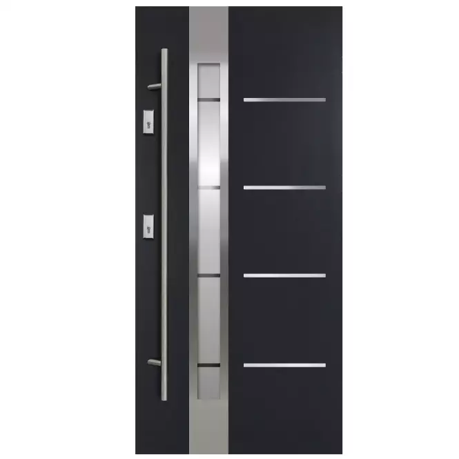 Dvere vchodové Luna S68 2ZA 90L antracit antaba 160