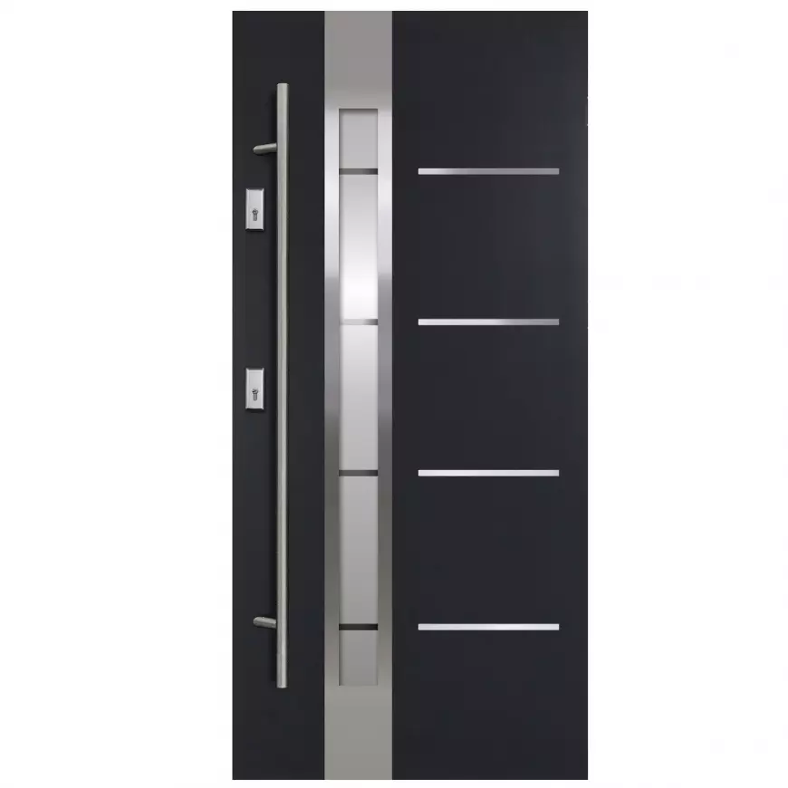 Dvere vchodové Luna S68 2ZA 90L antracit antaba 160