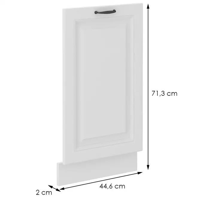 Dvierka na umývačku STILO biely mat/biely Dvierka zm 713x446,2