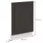 Dvierka na umývačku STILO grafit mat/biely Dvierka zm 713x596,2