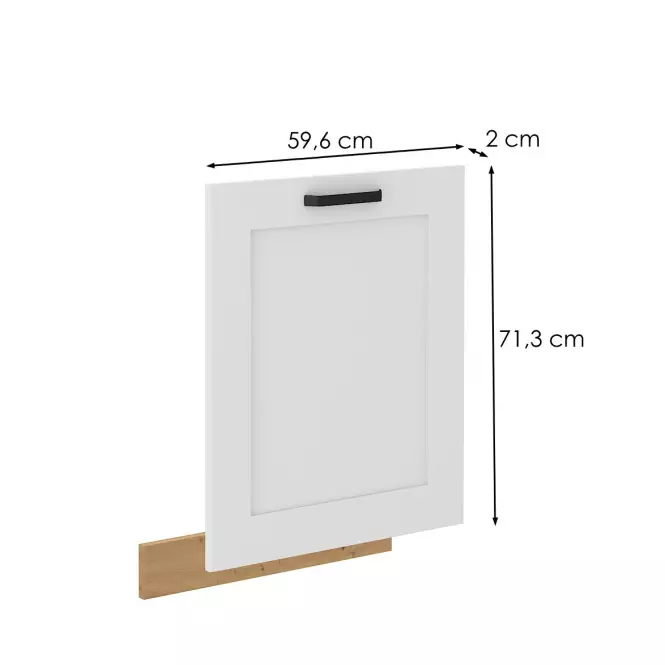 Dvierka na umývačku LUNA biely mat/artisan  Dvierka zm 713x596,2