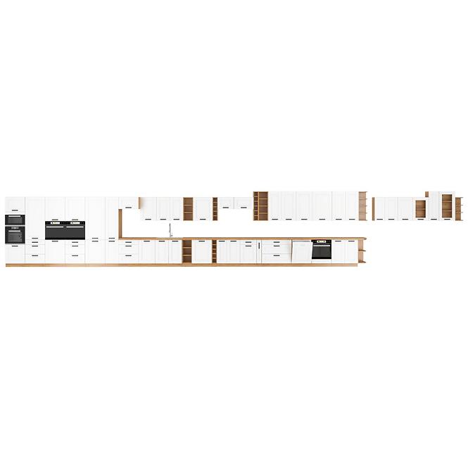 Dvierka na umývačku LUNA biely mat/artisan  Dvierka zm 713x446,11