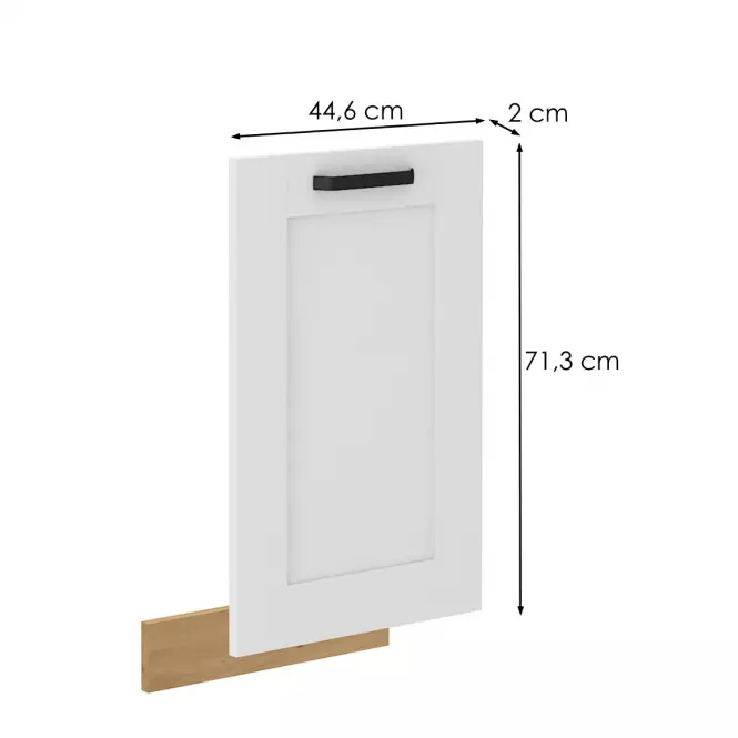 Dvierka na umývačku LUNA biely mat/artisan  Dvierka zm 713x446