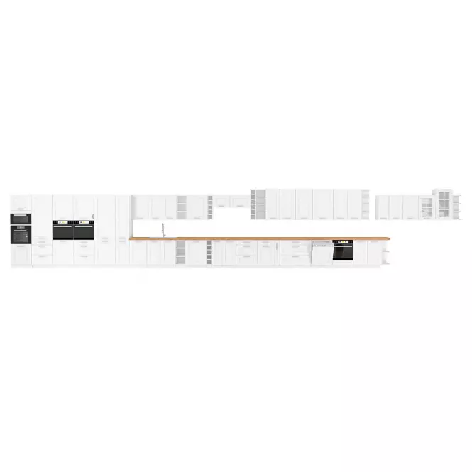 Dvierka na umývačku LUNA biely mat/biely  Dvierka zm 713x446