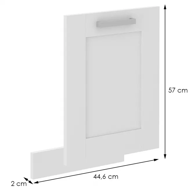 Dvierka na umývačku LUNA biely mat/biely  Dvierka zm 570x446
