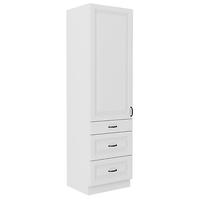 Kuchynská skrinka STILO biela mat/biela 60dks-210 3s 1f
