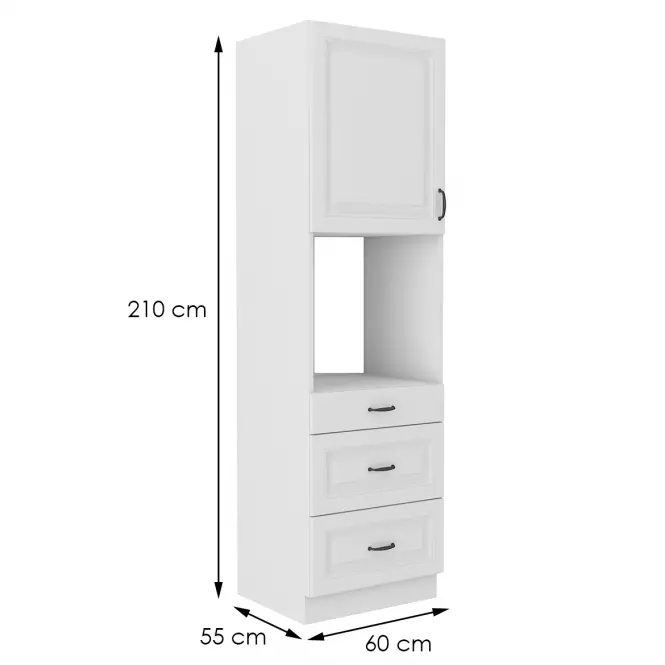 Kuchynská skrinka STILO biela mat/biela 60dps-210 3s 1f