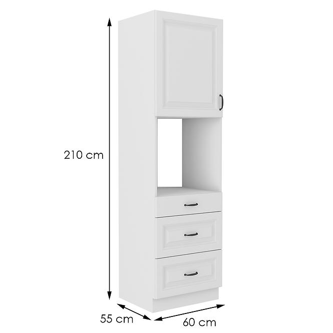 Kuchynská skrinka STILO biela mat/biela 60dps-210 3s 1f