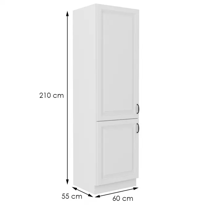 Kuchynská skrinka STILO biela mat/biela 60dk-210 2f