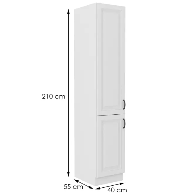 Kuchynská skrinka STILO biela mat/biela 40DK-210 2F,2