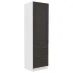 Kuchynská skrinka STILO grafit mat/biela 60dks-210 3s 1f