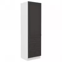 Kuchynská skrinka STILO grafit mat/biela 60dks-210 3s 1f