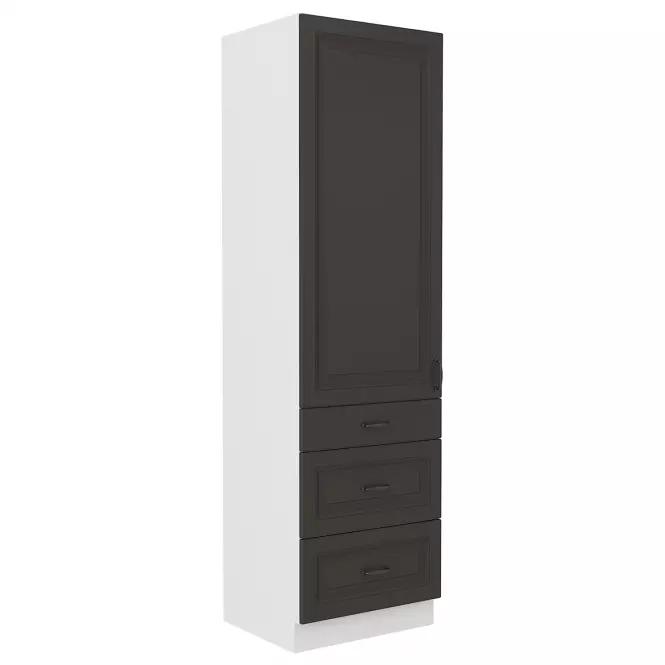 Kuchynská skrinka STILO grafit mat/biela 60dks-210 3s 1f