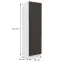 Kuchynská skrinka STILO grafit mat/biela 60dks-210 3s 1f,2
