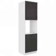 Kuchynská skrinka STILO grafit mat/biela 60dps-210 3s 1f