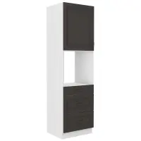 Kuchynská skrinka STILO grafit mat/biela 60dps-210 3s 1f