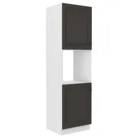 Kuchynská skrinka STILO grafit mat/biela 60dp-210 2f