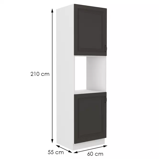 Kuchynská skrinka STILO grafit mat/biela 60dp-210 2f