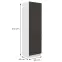Kuchynská skrinka STILO grafit mat/biela 60lo-210 2f,2