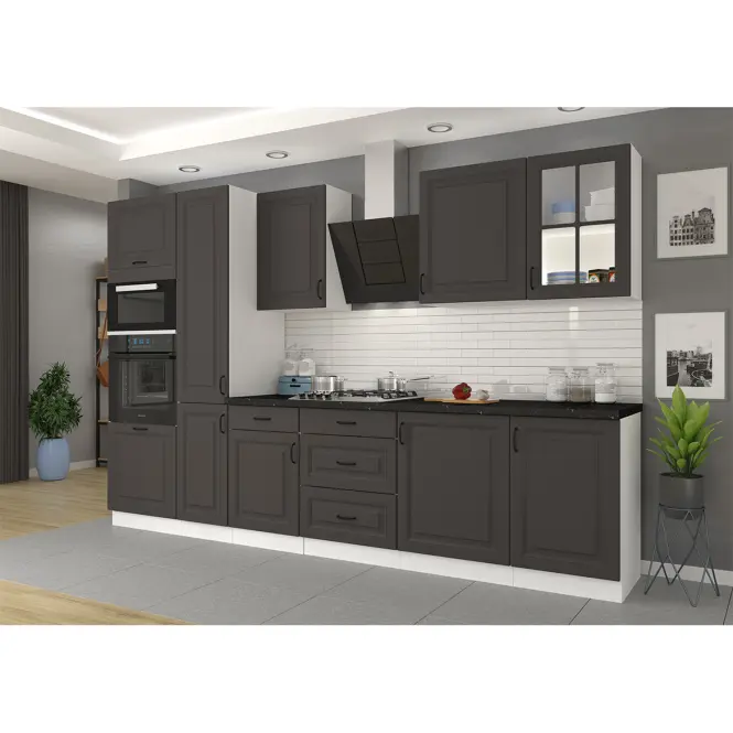 Kuchynská skrinka STILO grafit mat/biela 60lo-210 2f,6