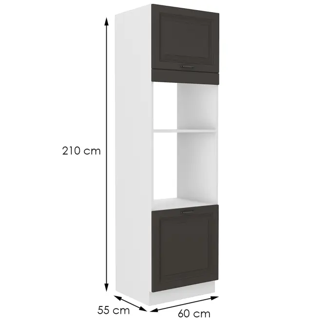 Kuchynská skrinka STILO grafit mat/biela 60dmp-210 2f,2