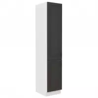 Kuchynská skrinka STILO grafit mat/biela 40dk-210 2f