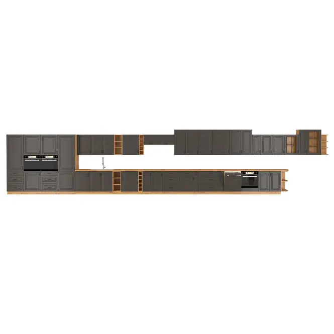 Kuchynská skrinka STILO grafit mat/artisan 60dps-210 3s 1f,4