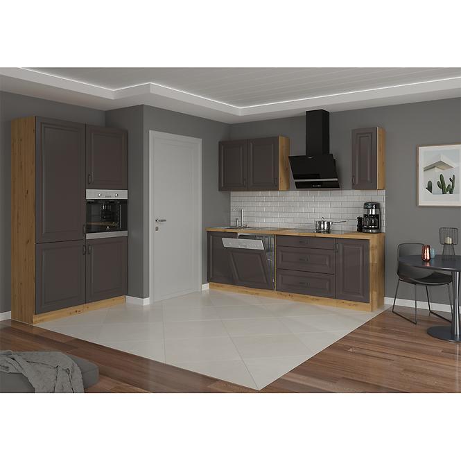 Kuchynská skrinka STILO grafit mat/artisan 60dps-210 3s 1f