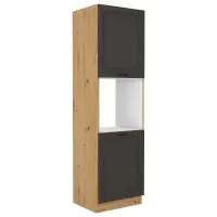 Kuchynská skrinka STILO grafit mat/artisan 60dp-210 2f