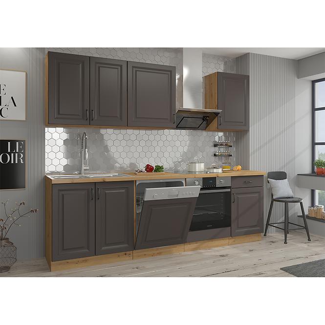 Kuchynská skrinka STILO grafit mat/artisan 60dmp-210 2f