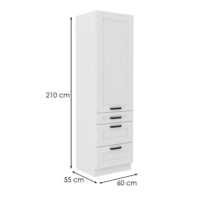Kuchynská skrinka LUNA biela mat/biela 60dks-210 3s 1f