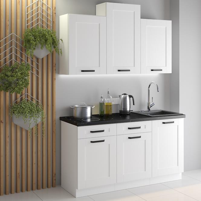 Kuchynská skrinka LUNA biela mat/biela 60dks-210 3s 1f