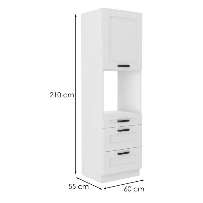 Kuchynská skrinka LUNA biela mat/biela 60dps-210 3s 1f