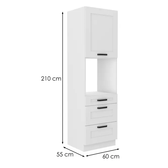 Kuchynská skrinka LUNA biela mat/biela 60dps-210 3s 1f,2
